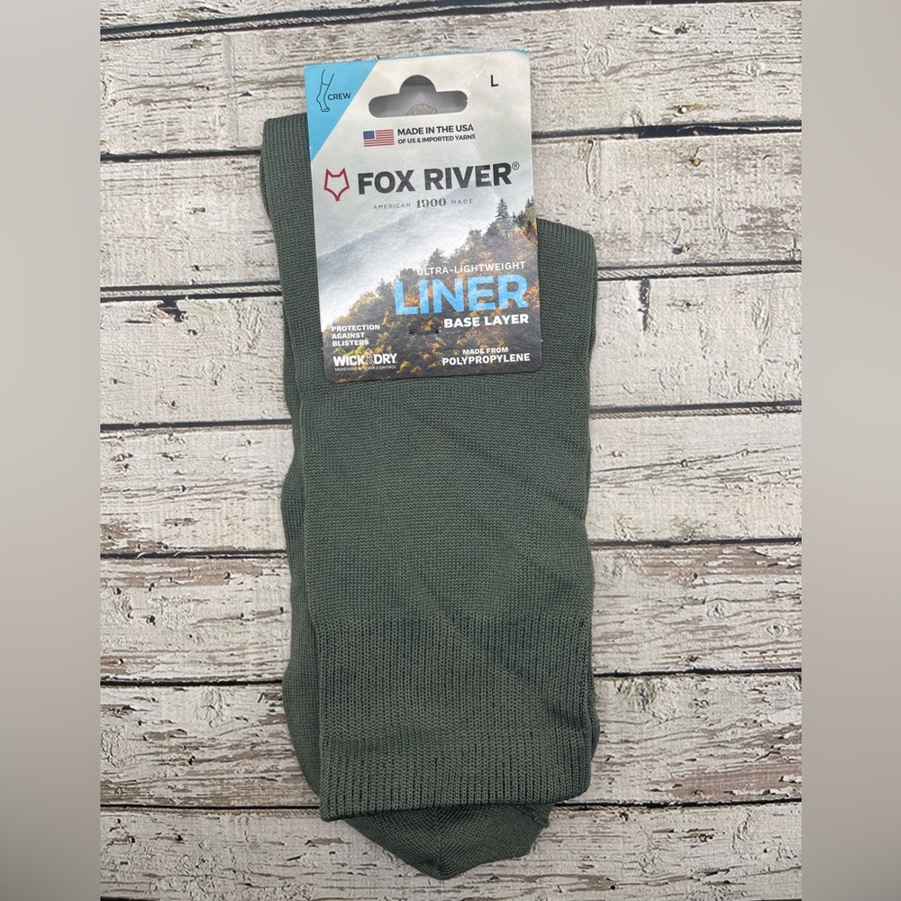 Fox River Crew Socks Ultralight Liner Base Layer NEW